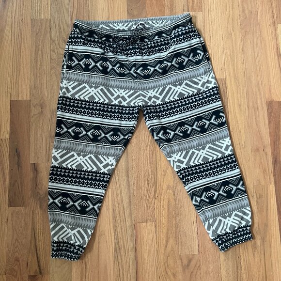 eddie bauer - women's fleece material pattern jogger sweatpants - size 2XL - Picture 1 of 6